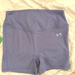 TLF tempo glo high waisted workout shorts large gym fitness workout shorts large